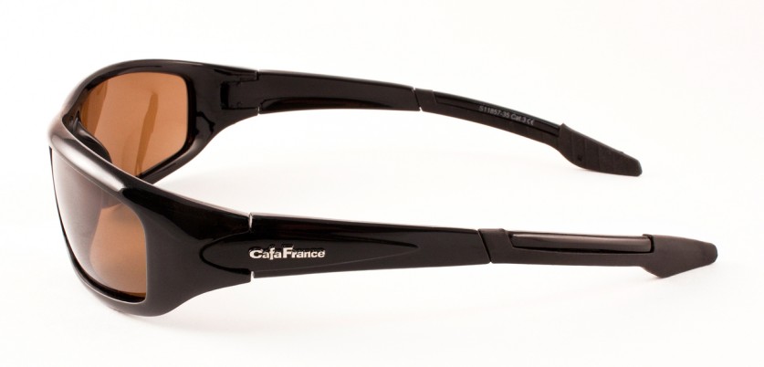 Очки поляризационные Cafa France спорт, для вождения в солнечную погоду с защитой от бликов, коричн линза, S11857