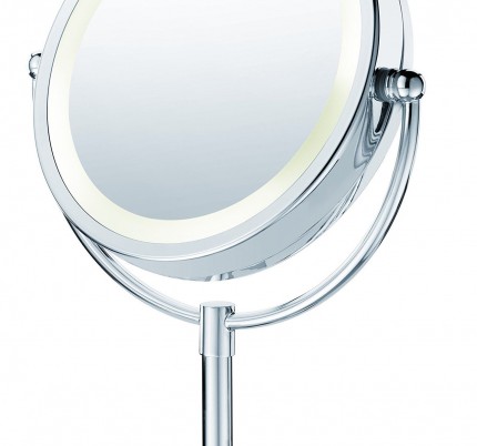 Зеркало косметическое стационарное Beurer BS69 с регулировкой угла наклона, функцией подсветки и 5-ти кратным увеличением