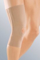 Бандаж на колено medi elastic knee support со стальными пружинами по боками и открытым надколенником, унисекс, беж, 605