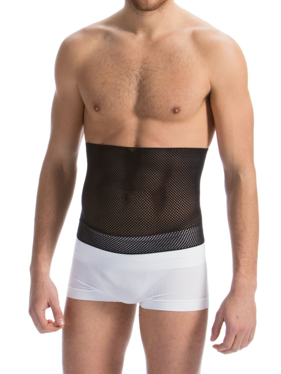 Пояс моделирующий Унисекс из сетки MESH BODYSHAPER черный, 605RS 