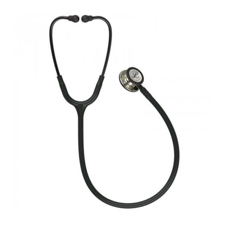 Стетоскоп Littmann Classic III, одноканальная трубка цвет черный, двусторонняя головка цвет «шампань», 69см, 5861