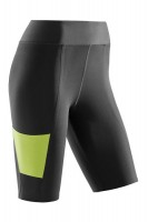 Шорты женские CEP спортивные для поддержки и стабилизации мышц, с плоскими мягкими швами, черные, C410W