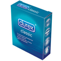 Презервативы Дюрекс / Durex classic, гладкие, в силиконовой смазке, с накопителем, анатомическая форма, 3шт