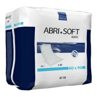 Пеленка впитывающая Abri - Soft Basic, одноразовая, мягкая, водонепронцаемая, гипоаллергенная, 60х90 см, 30 штук, 4118