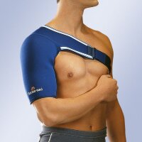 Бандаж плечевой Orliman служит для поддержания и фиксирования сустава после травмы, синий, 4801 (4802)