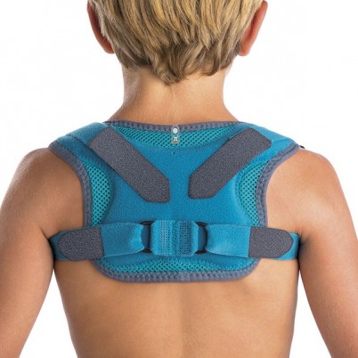 Бандаж Orliman IC-30 для ключицы детский восстанавливает положение плечевого пояса, бирюзовый