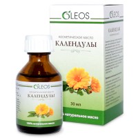 Масло косметическое Календулы Олеос с витаминно-антиоксидантным комплексом, предупреждает разжражение, высыпания, 30 мл