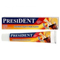 Паста - гель для детей Президент / President Kids, с 3 - 6 лет, со вкусом колы, удаляет зубной налет, 50мл
