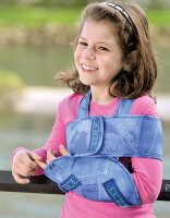 Бандаж на плечо medi Shoulder sling детский иммобилизирующий с дополнительным поясом, цвет голубой, 864D