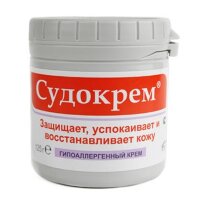 Крем  Судокрем для детей и взрослых, антисептический противовоспалительный подсушивающий, банка 125г