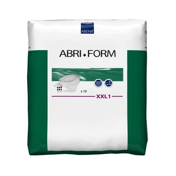 Подгузники Abri-Form размером XXL1 для полных людей (бедра до 254см), впитываемость 2350мл, 10шт, 300516