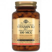 Солгар натуральный витамин К2 менахинон 7 100мкг капс. 660мг, 50 шт.