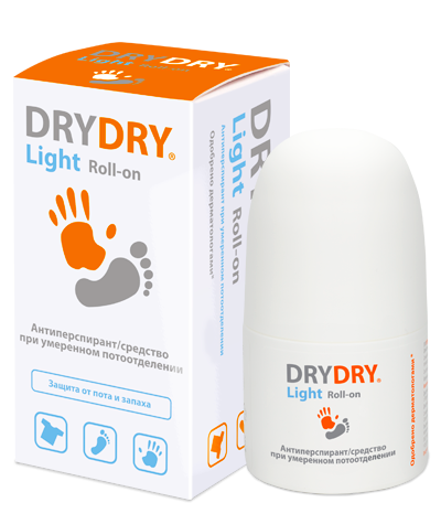 Средство для тела от нормального и обильного потоотделения Драй Драй / Dry Dry Light, защищает, объем 50мл