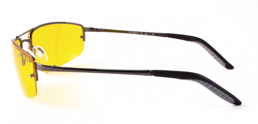 Очки поляризационные Cafa France унисекс, для езды в условиях плохой видимости, защита от бликов, желт линза, CF12507Y