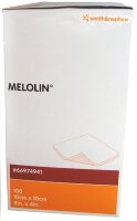Повязка Melolin послеоперационная и для оказания первой помощи абсорбирующая стерильная, 10х10см, 100шт, 66974941