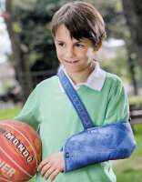 Бандаж на плечо medi arm sling детский для фиксации руку после операций, универсальный, голубой, 865D