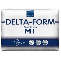 Подгузники для взрослых Delta - Form M1, с липучками, многоразовые, воздухопроницаемые, объем 70 - 110 см, 25 шт, 308810