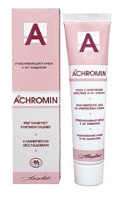 Крем для лица отбеливающий Ахромин с UV защитой от гиперпигментации, 45мл