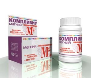 Компливит Магний для сердца и нервной системы, источник магния и витаминов группы В, 60шт