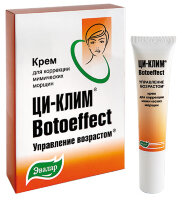 Крем Ци-клим Botoeffect от Эвалар снижает глубину мимических морщин и препятствует их формированию, 15гр