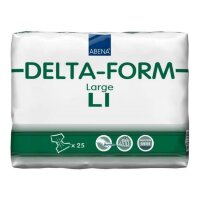 Подгузники для взрослых Delta - Form L1 с липучками, многоразовые, воздухопроницаемые, объем 100 - 150 см, 25 шт, 308811