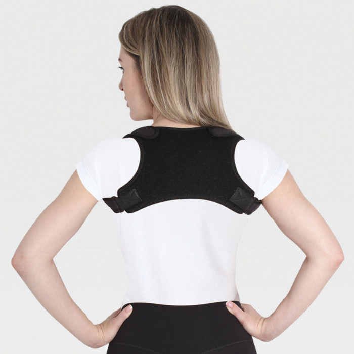 Корректор осанки ортопедический (реклинатор) Экотен, универсальный, черный, OPT КК-11