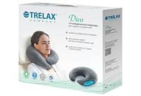 Подушка Trelax Diva П08 ортопедическая для отдыха и путешествий размером 38х40х8.5см