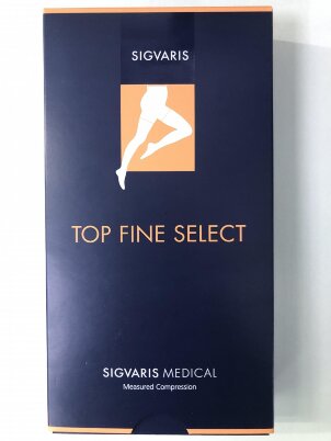 Чулки Sigvaris Top Fine select TFS2-CH до паха на резинке 2-го класса компрессии, унисекс