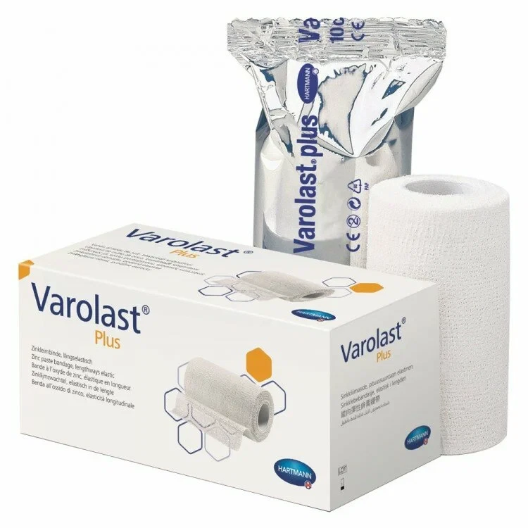 Бинт Вароласт плюс (Varolast Plus) с цинковой массой для давящей многодневной повязки