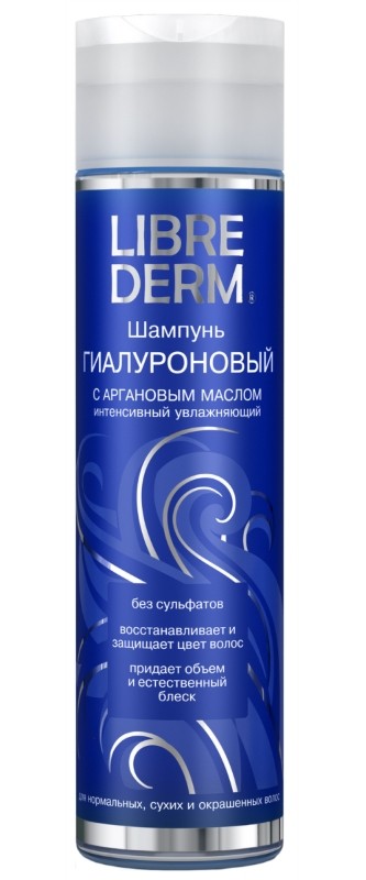 Шампунь Librederm/Либридерм, гиалуроновый с аргановым маслом, для ...