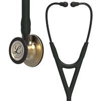 Стетоскоп Littmann Cardiology IV с черной трубкой, длиной 69 см, акустическая головка цвета латунь, 6164