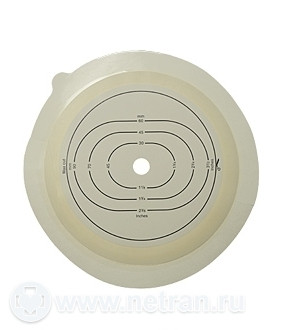 Пластина послеоперационная Coloplast ms2002 / Колопласт мс2002, вырезаемое отверстие 10-100 мм, фланец 120мм, 5 шт, 6830