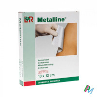 Повязка Metalline (Металлине) металлизированная стерильная размером 10х12см, 50шт, 23082