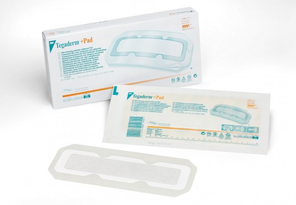 Повязка 3М Tegaderm Pad пленочная прозрачная стерильная водонепроницаемая, 6х10см, 3584