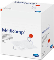 Салфетки Medicomp (Медикомп) стерильные многослойные из нетканого материала марлевой структуры, 10х10см, 50шт, 421725