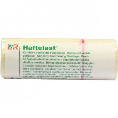 Бинт компрессионный Haftelast (Хафтэласт) поддерживающий и фиксирующий эластичный, 6см х20м