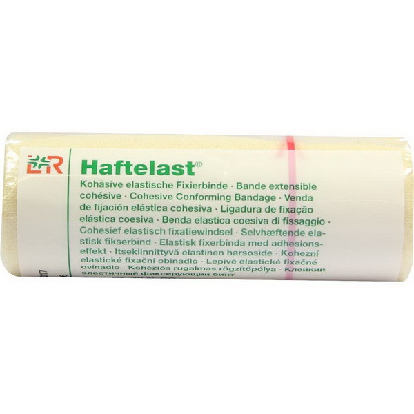 Бинт компрессионный Haftelast (Хафтэласт) фиксирующий эластичный, 6см х20м, 30825