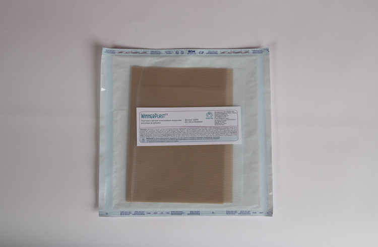 Пластырь силиконовый WinnerPlast (Виннер Пласт) для ухода за рубцами, 20х30см