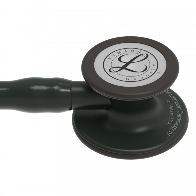 Стетоскоп Littmann Cardiology IV с черной трубкой длиной 69см, акустическая головка черная, 6163