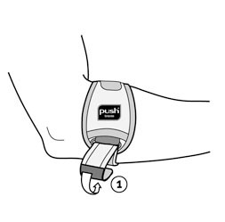 Ортез локтевой Push med Elbow Brace Epi при эпикондилитах (локоть теннисиста и игрока в гольф), серый, 2.70.1