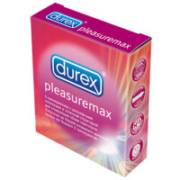 Презервативы рельефные Дюрекс / Durex Pleasuremax с кольцами и пупырышками в силиконовой смазке, упаковка 3шт