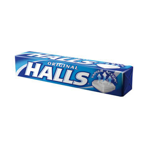 Леденцы Halls оригинальный смягчают и освежают горло, 12уп