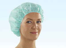 Колпак хирургический Sentinex  Soft ("Сентинекс"), форма берета, цвет зеленый,100 штук в упаковке,  17420