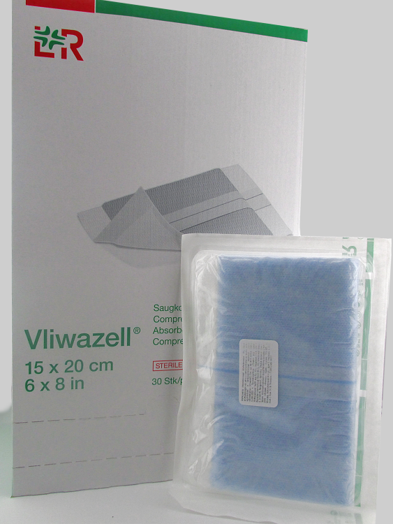 Повязка Фливацель (Vliwazell) абсорбирующая, для ран с высокой экссудацией, стерильная,15х20см, 30452