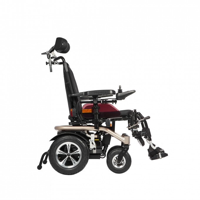 Электроколяска Ortonica Pulse 250 с мощными приводами, устройством для преодоления препятствий и амортизаторами колес