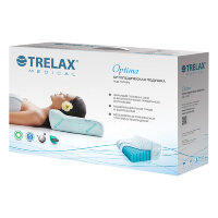 Подушка Trelax Optima П01 ортопедическая под голову для полноценного сна и отдыха размером 33х50х14см