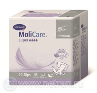Подгузники для взрослых MoliCare Premium super soft 4 капли, объем бедер 90 - 120см, М, 10шт, 169298