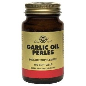 Чесночное масло Perles Solgar снижает холестерин и давление, предохраняет сосуды от закупорки и кровоизлияний, 100шт