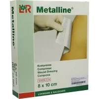 Повязка Metalline (Металлине) металлизированная стерильная размером 8х10см, 50шт, 23081