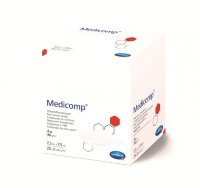 Салфетки Medicomp (Медикомп) стерильные многослойные из нетканого материала марлевой структуры, 7.5х7.5см, 50шт, 421723